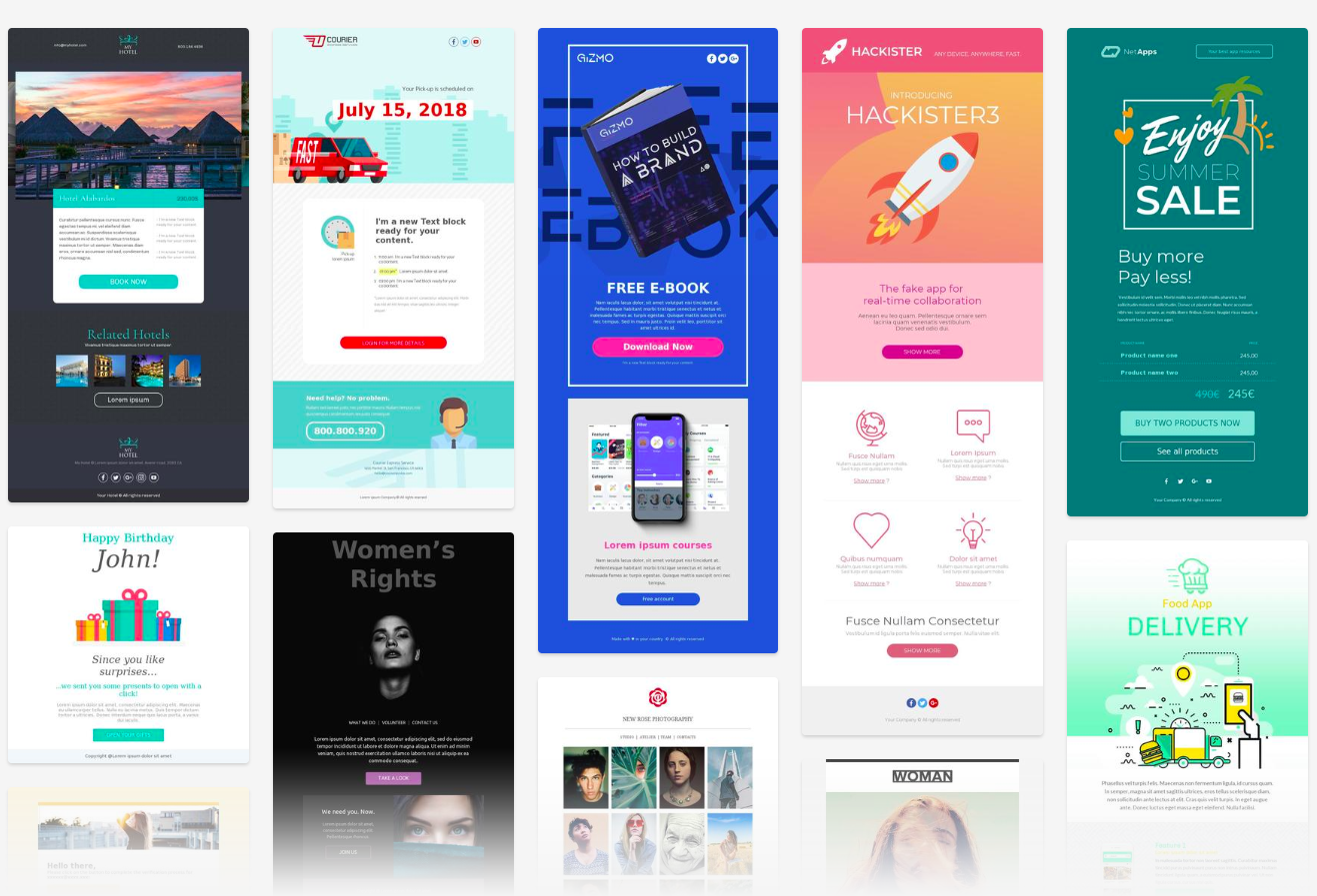 1500+ Free Responsive Email Templates For Email Marketing - SendX